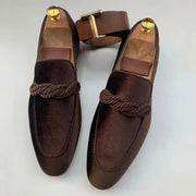 WISEMERE™ | Men's Vegan Suede Slip-On Loafers