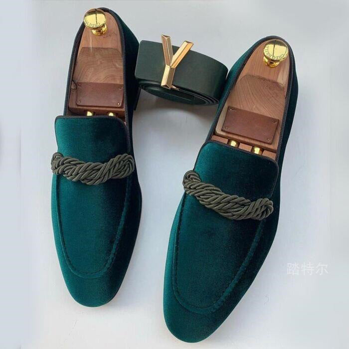 WISEMERE™ | Men's Vegan Suede Slip-On Loafers