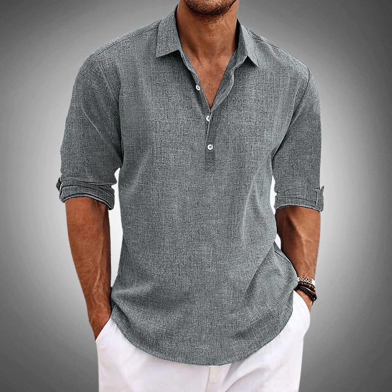 WISEMERE™ | Men's Linen-Cotton Casual Shirt