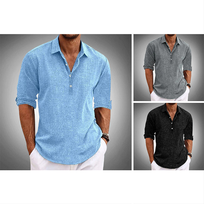 WISEMERE™ | Men's Linen-Cotton Casual Shirt