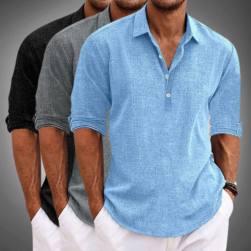 WISEMERE™ | Men's Linen-Cotton Casual Shirt