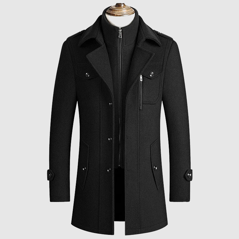 WISEMERE™ | Men's Wool Blend Overcoat