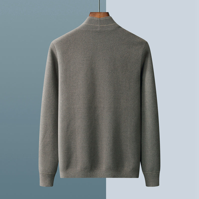 WISEMERE™ | Men's Wool Plaid Knit Cardigan