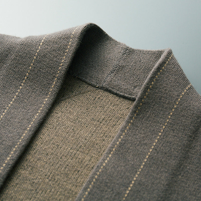 WISEMERE™ | Men's Wool Plaid Knit Cardigan
