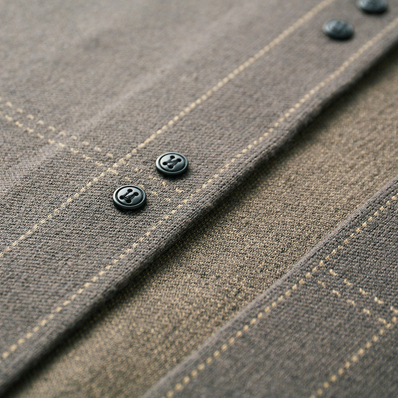 WISEMERE™ | Men's Wool Plaid Knit Cardigan