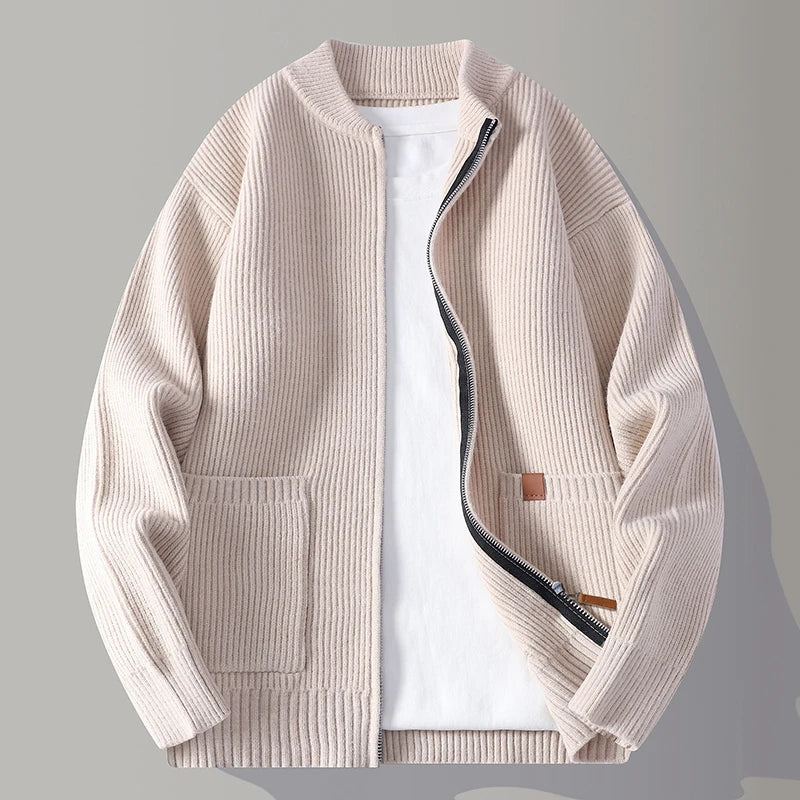 WISEMERE | RIBBED KNIT JACKET FOR MEN