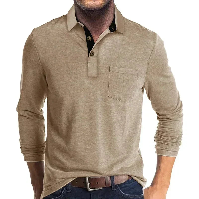 AVANOAH | CLASSIC LONG SLEEVE POLO FOR MEN
