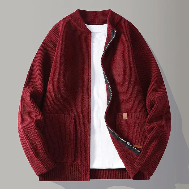 WISEMERE | RIBBED KNIT JACKET FOR MEN