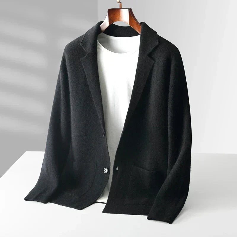 WISEMERE™ | Men's Pure Cashmere Button Cardigan