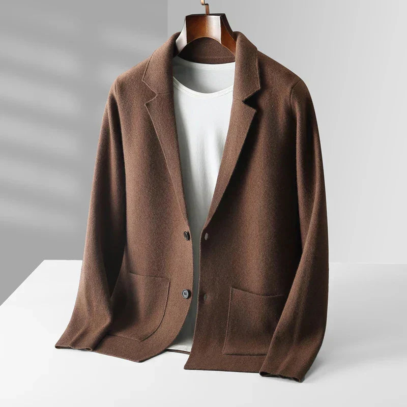 WISEMERE™ | Men's Pure Cashmere Button Cardigan