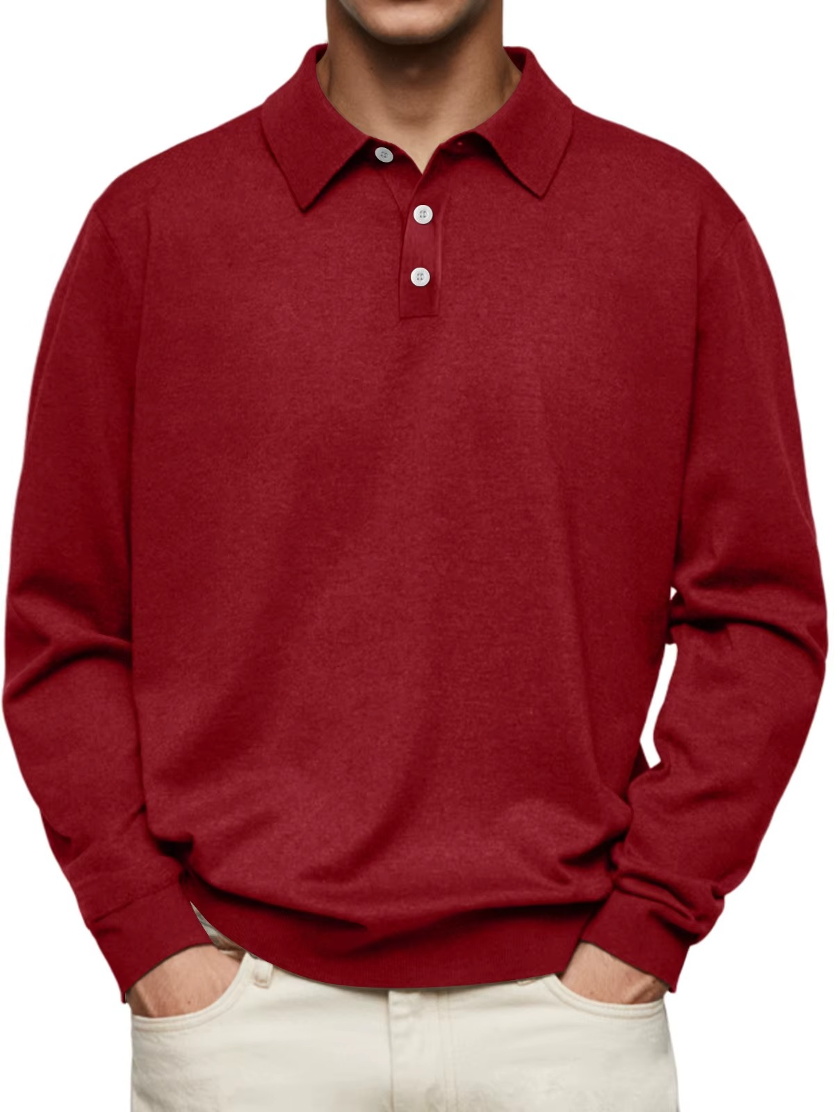 AVANOAH | LONG SLEEVE POLO SHIRT FOR MEN
