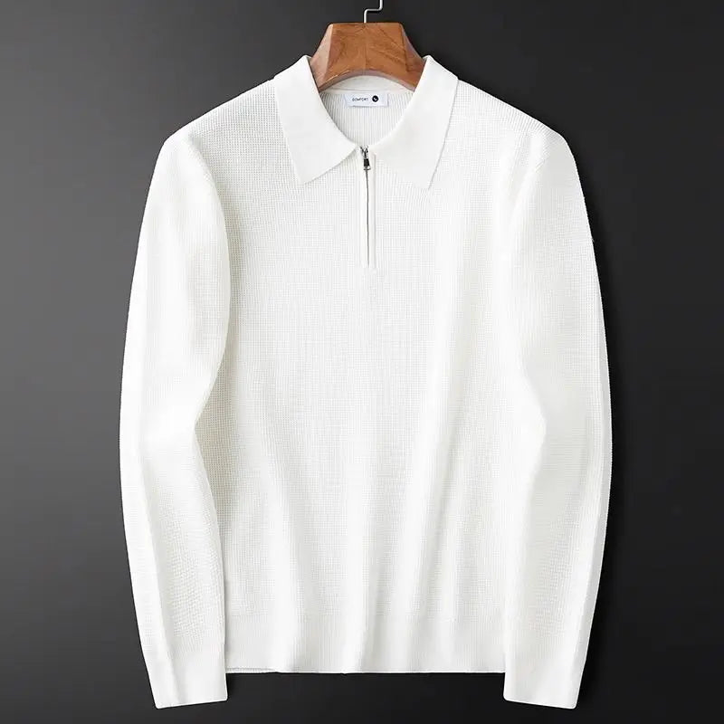 WISEMERE | CLASSIC WAFFLE KNIT SWEATSHIRT FOR MEN