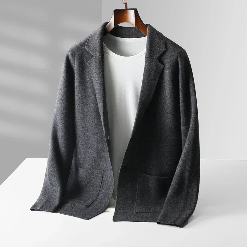 WISEMERE™ | Men's Pure Cashmere Button Cardigan