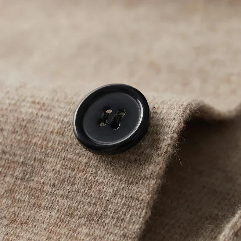WISEMERE™ | Men's Pure Cashmere Button Cardigan