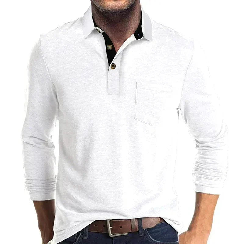 AVANOAH | CLASSIC LONG SLEEVE POLO FOR MEN