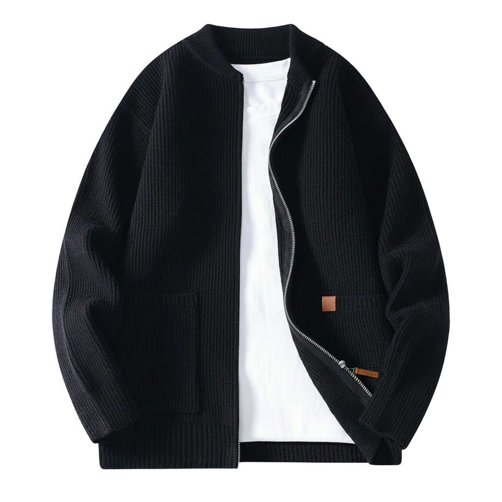WISEMERE | RIBBED KNIT JACKET FOR MEN