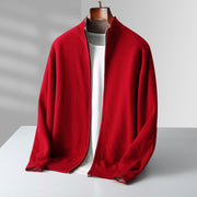 WISEMERE™ | Men's Fine Knit Zip Cardigan