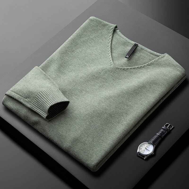 WISEMERE | V-NECK SWEATER IN PREMIUM FIBERS FOR MEN