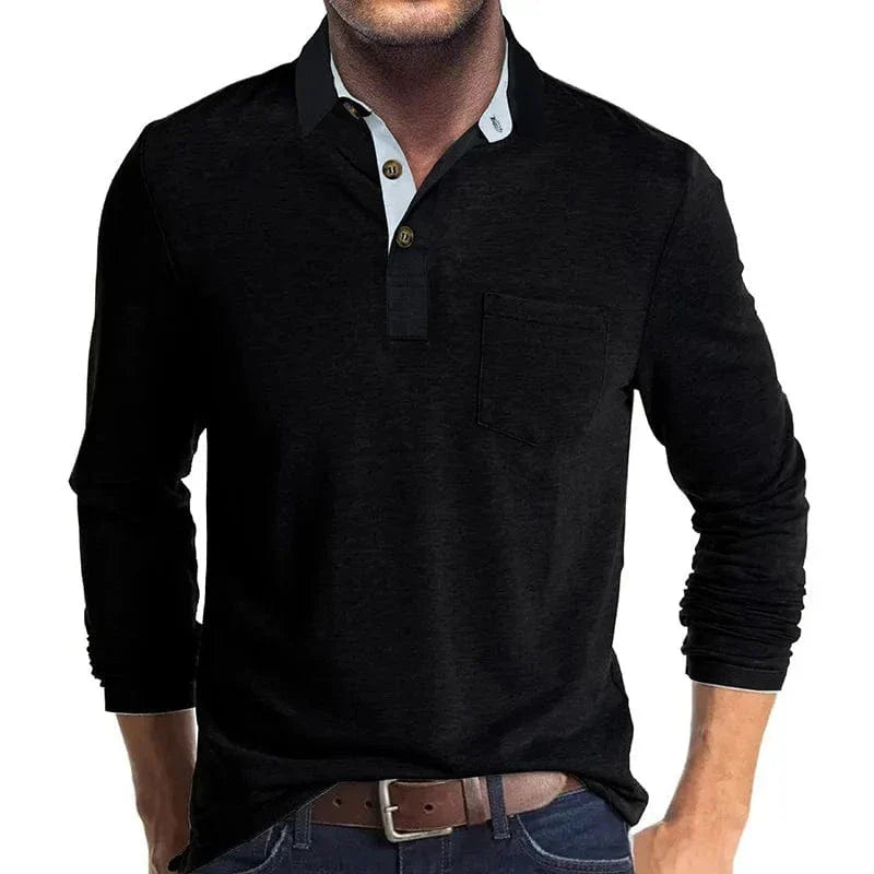 AVANOAH | CLASSIC LONG SLEEVE POLO FOR MEN