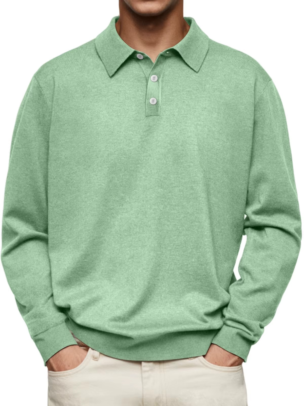 AVANOAH | LONG SLEEVE POLO SHIRT FOR MEN