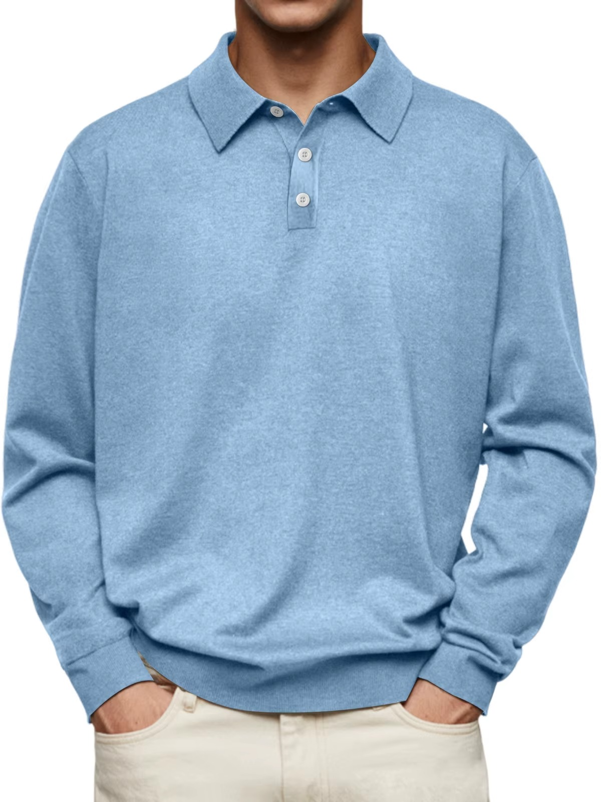 AVANOAH | LONG SLEEVE POLO SHIRT FOR MEN