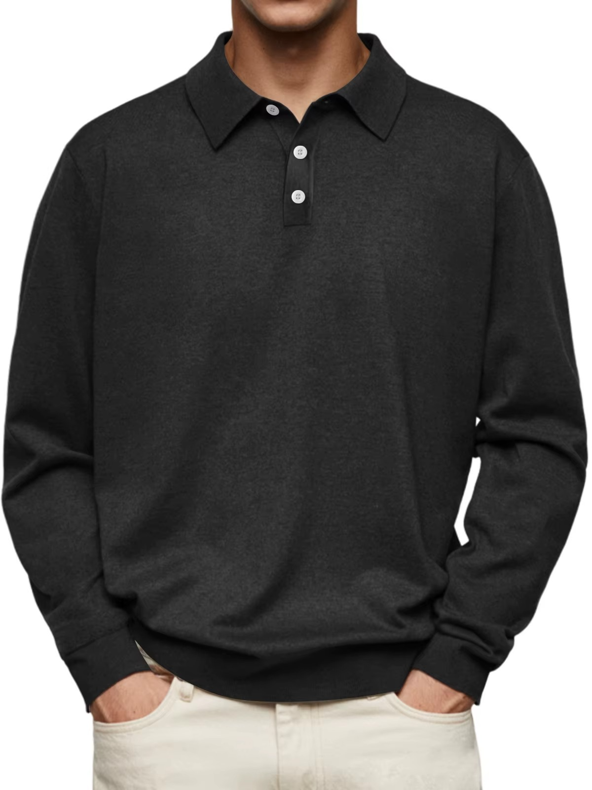 AVANOAH | LONG SLEEVE POLO SHIRT FOR MEN