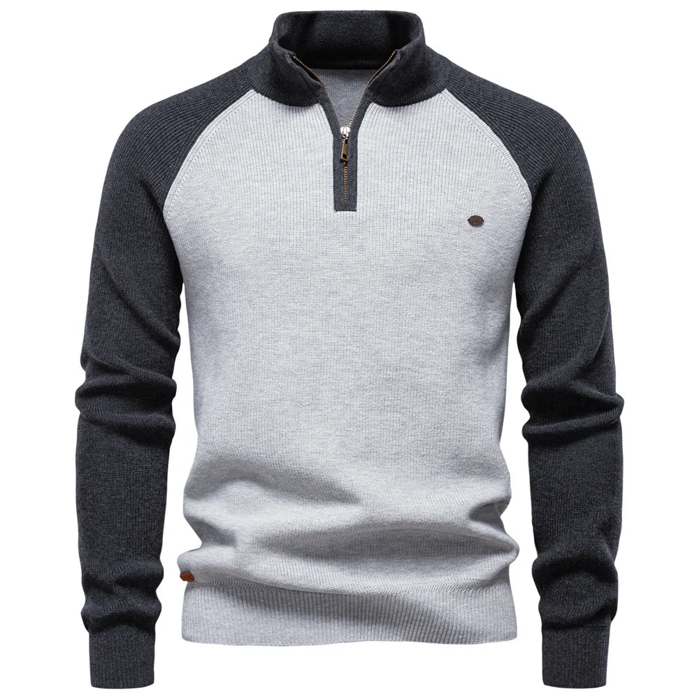 WISEMERE | QUARTER ZIP SWEATER FOR MEN