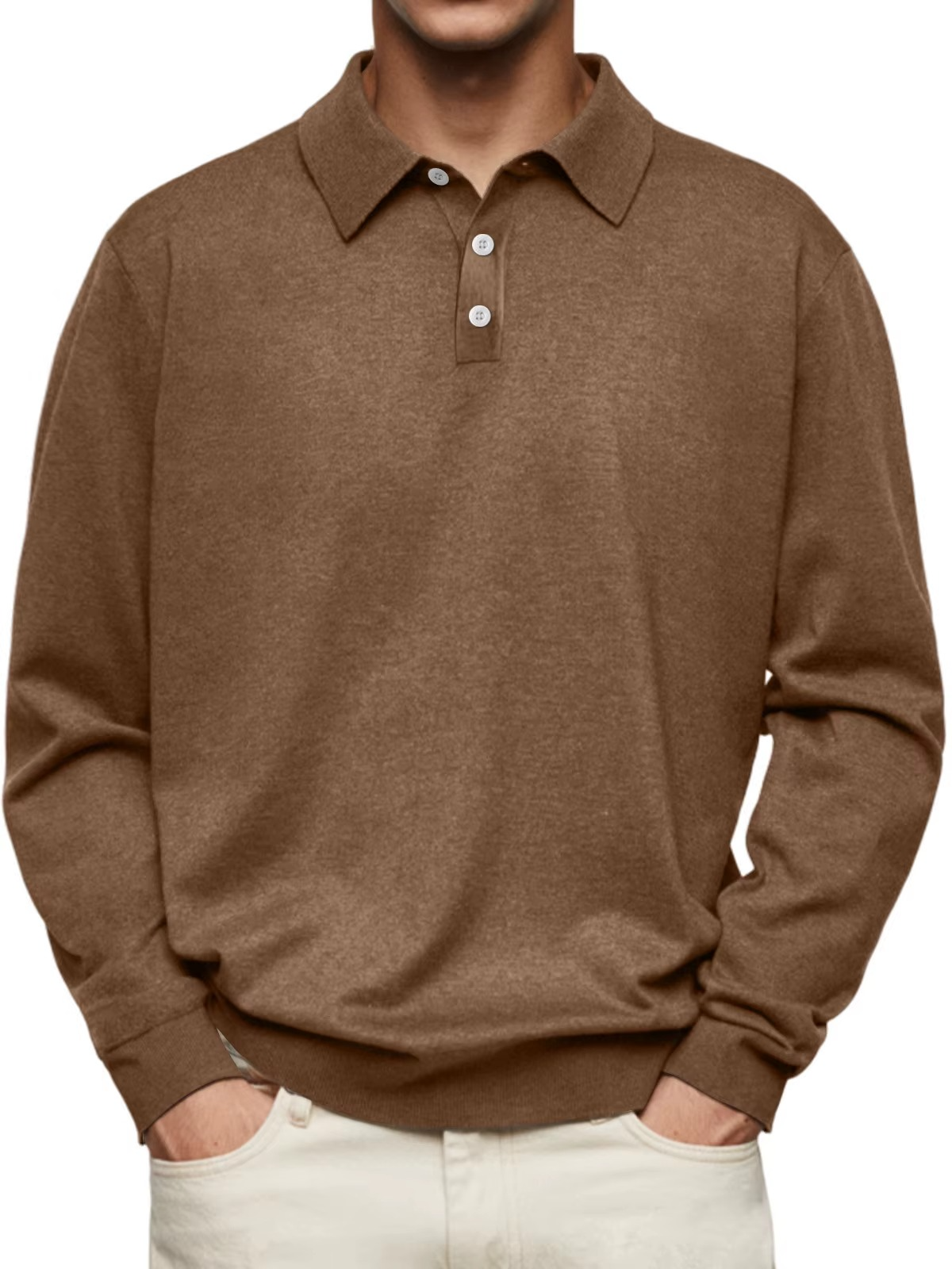 AVANOAH | LONG SLEEVE POLO SHIRT FOR MEN