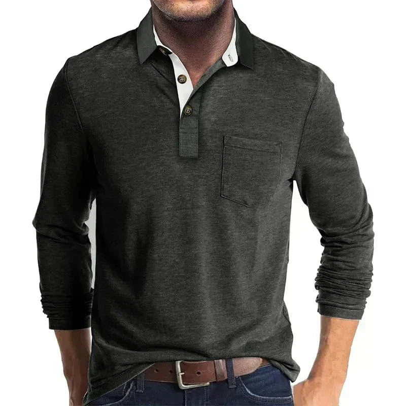 AVANOAH | CLASSIC LONG SLEEVE POLO FOR MEN