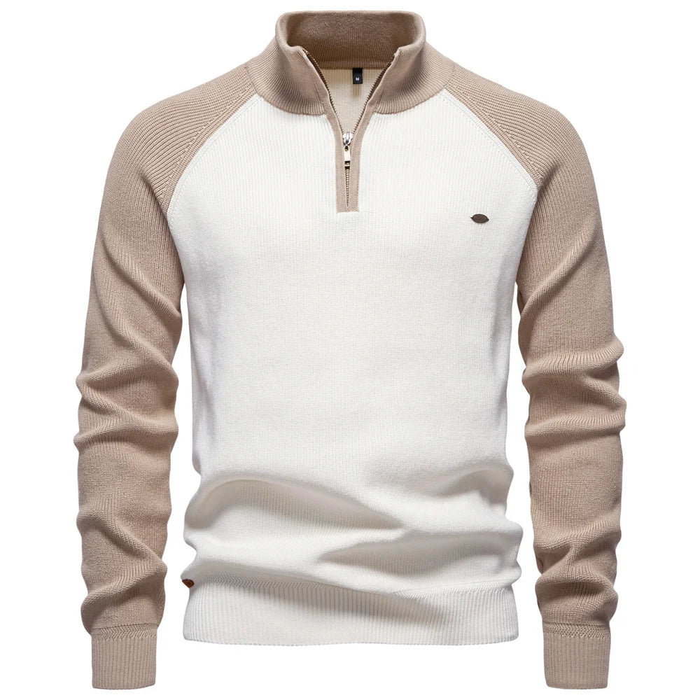 WISEMERE | QUARTER ZIP SWEATER FOR MEN