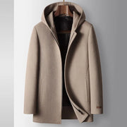 WISEMERE | WOOL HOODED COAT FOR MEN