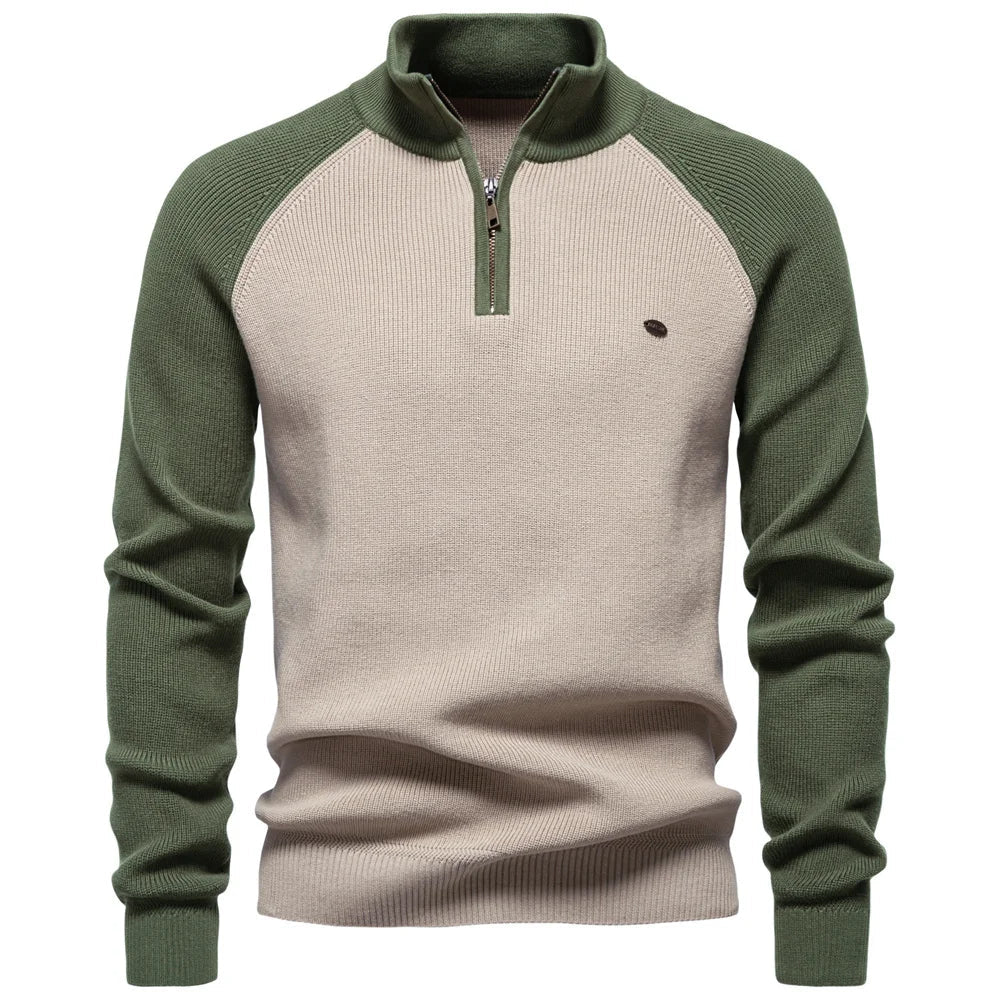 WISEMERE | QUARTER ZIP SWEATER FOR MEN