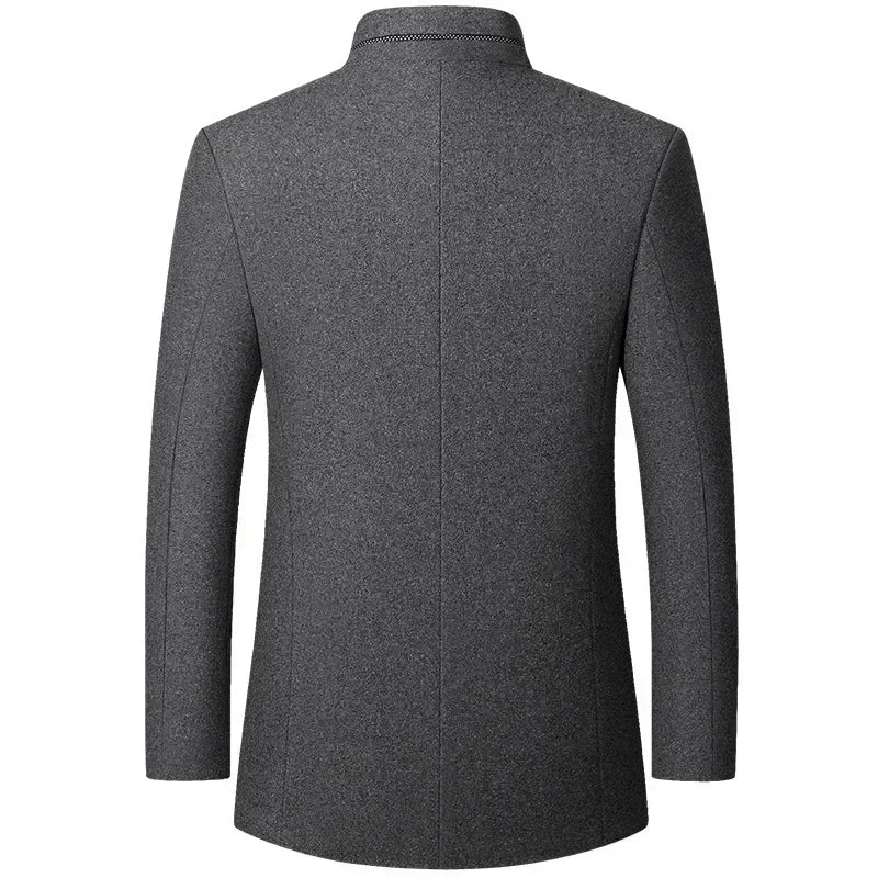 WISEMERE™ | Men's Tailored Wool-Blend Overcoat