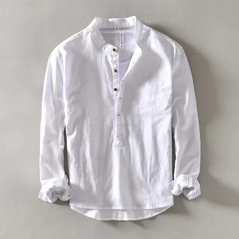 AVANOAH | MINIMALIST LINEN SHIRT FOR MEN