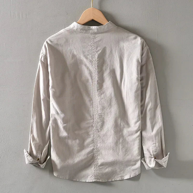 AVANOAH | MINIMALIST LINEN SHIRT FOR MEN