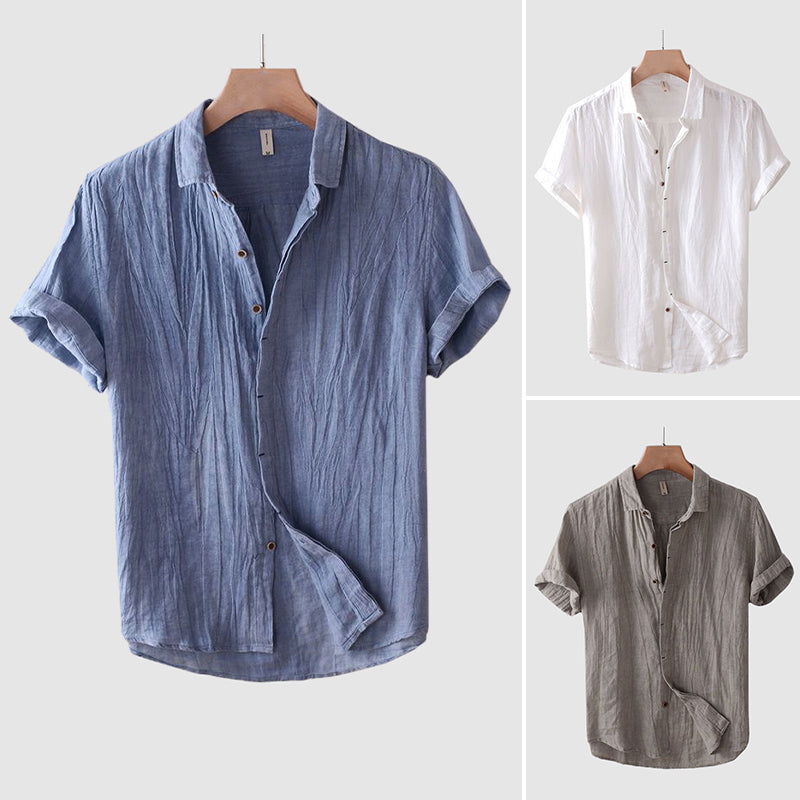 WISEMERE™ | Men's Linen Beach Shirt