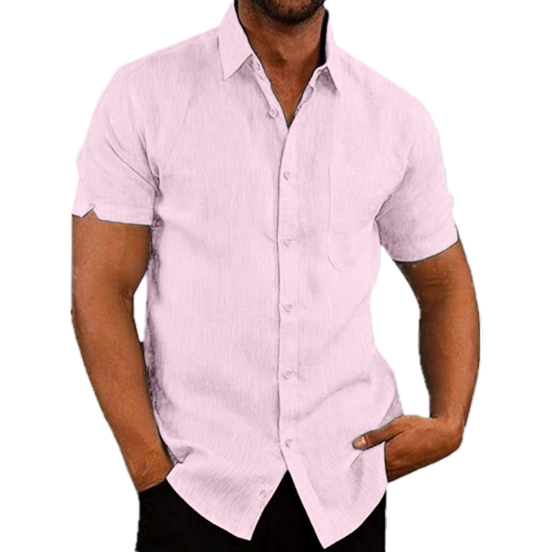 WISEMERE™ | Men's Short-Sleeve Linen Shirt