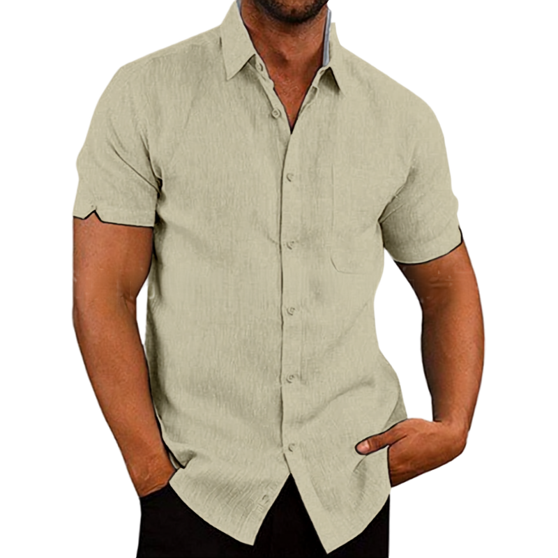 WISEMERE™ | Men's Short-Sleeve Linen Shirt