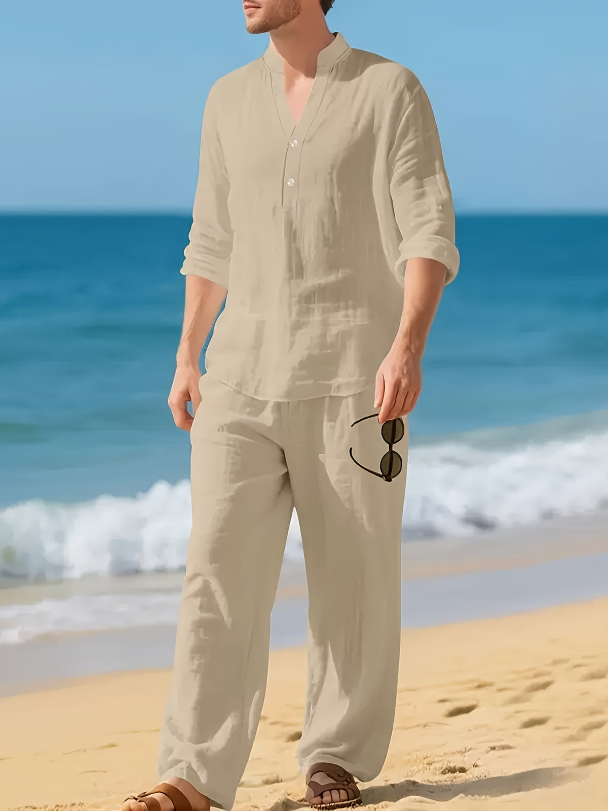WISEMERE™ | Men's Coords Woven Linen