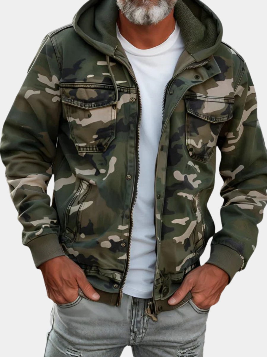WISEMERE | MILITARY STYLE HOODED JACKET FOR MEN
