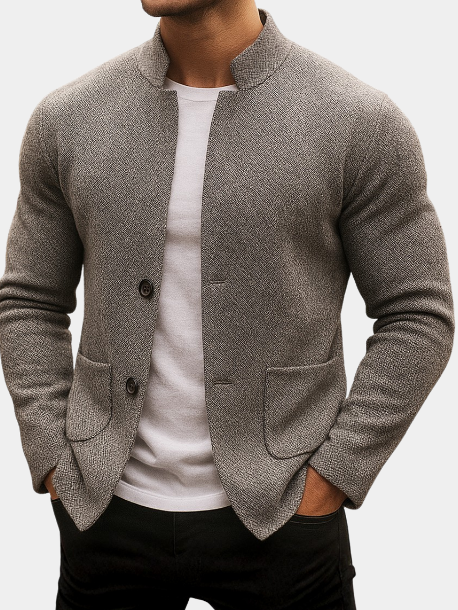 WISEMERE | KNITTED WOOL CARDIGAN FOR MEN