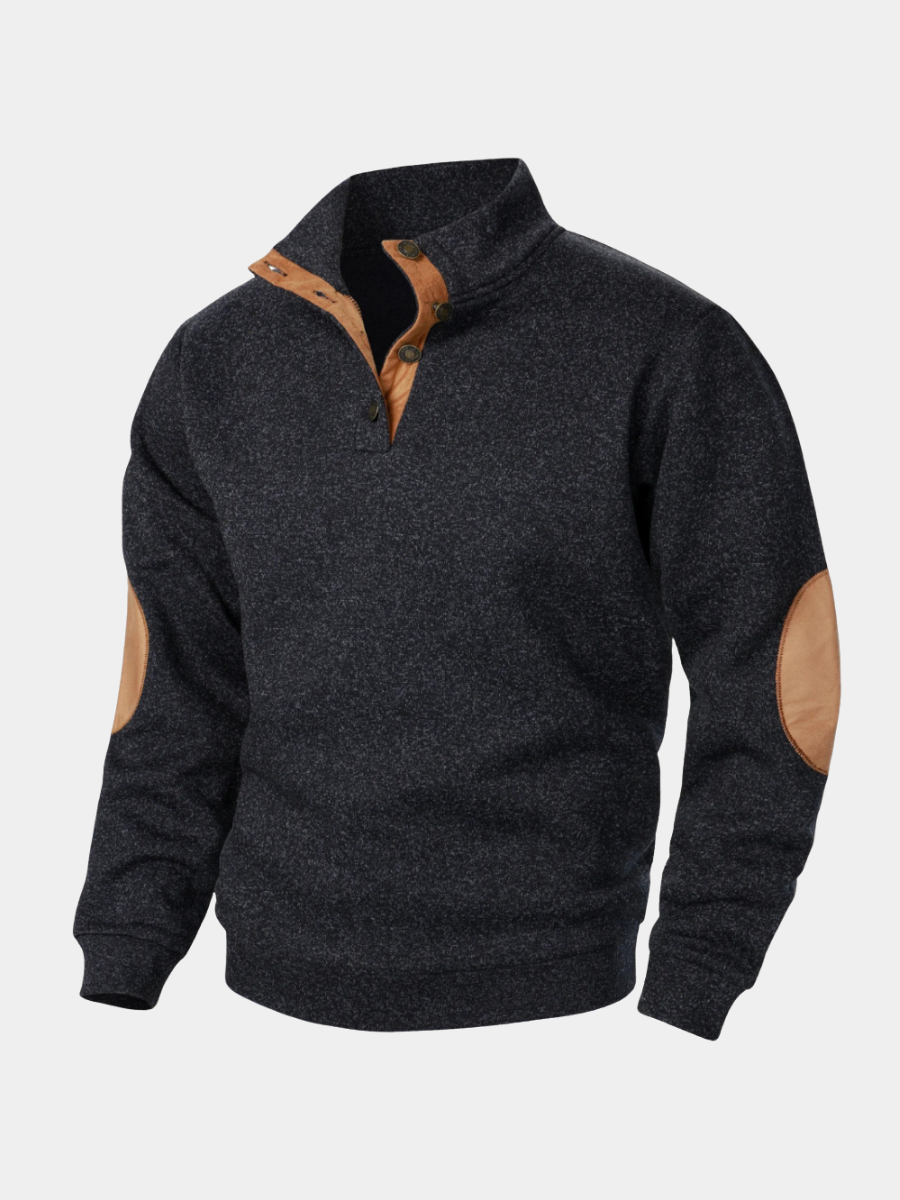 WISEMERE | BUTTON-IN KNIT SWEATER FOR MEN