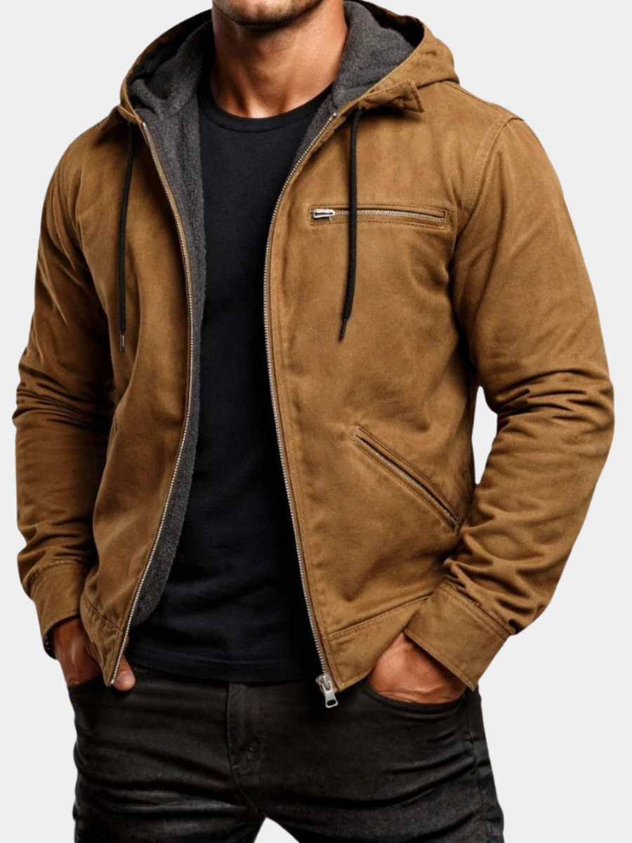 WISEMERE | CANVAS HOODIE JACKET FOR MEN