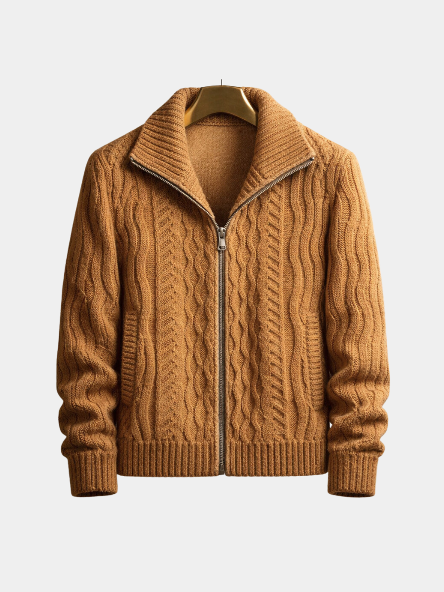 WISEMERE | CLASSIC ZIPPERED CARDIGAN FOR MEN