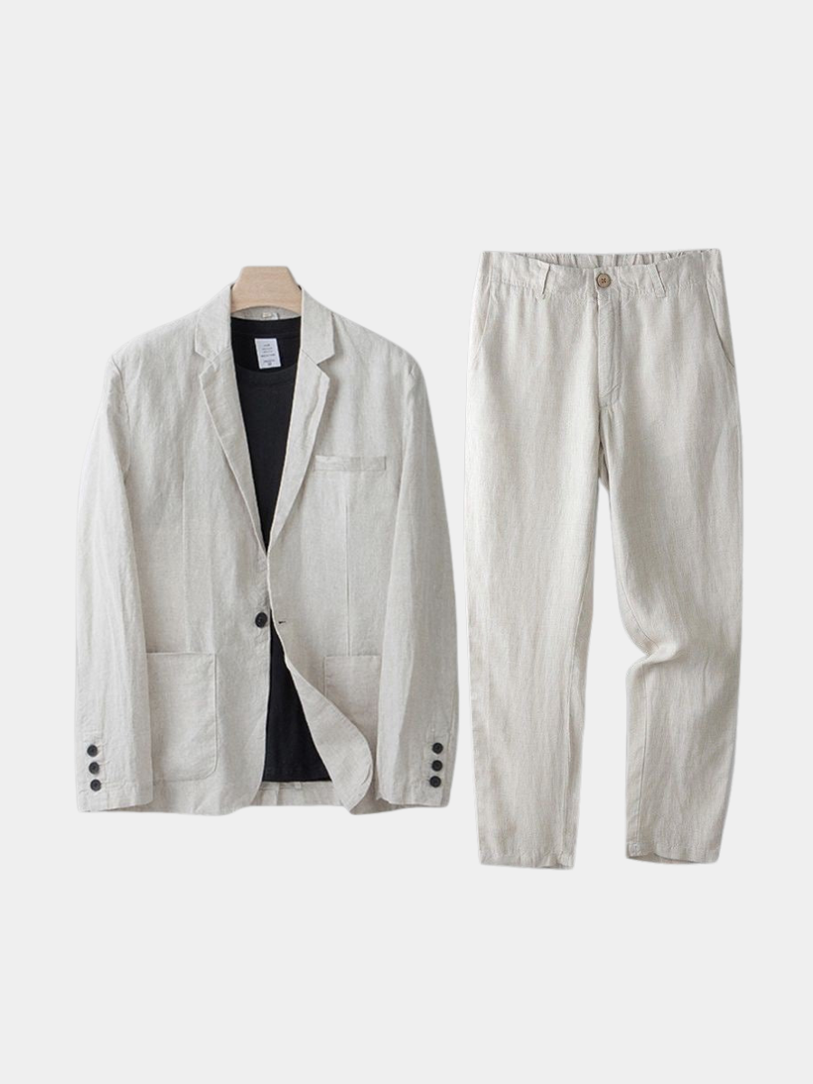 WISEMERE™ | Men's Linen-Cotton Suit
