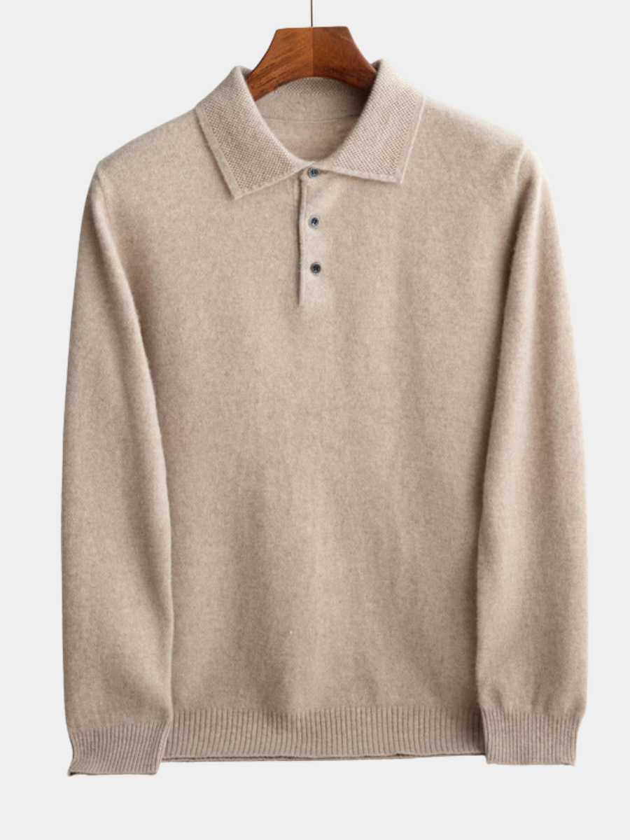 WISEMERE | CLASSIC MEN'S POLO SWEATER (PREMIUM WOOL)