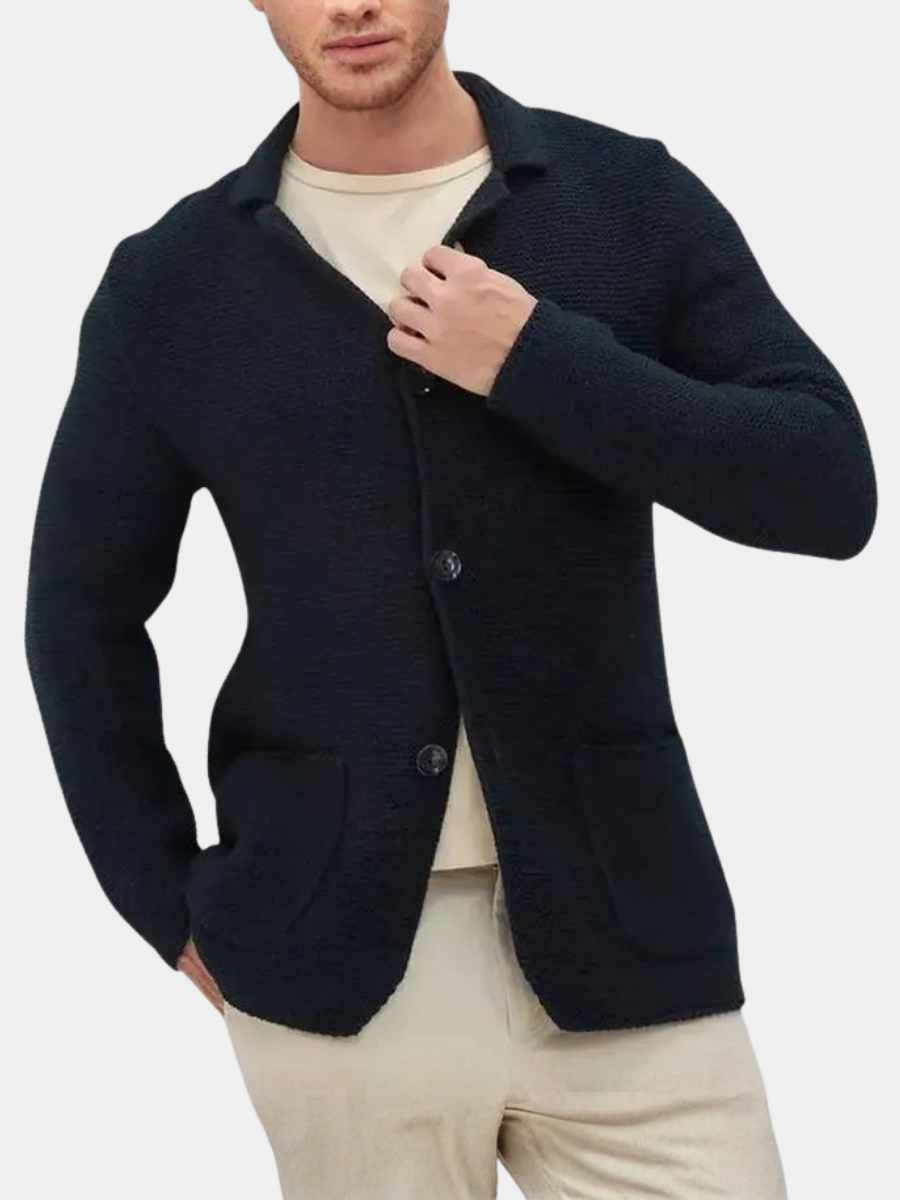 WISEMERE™ | Men's Shawl Collar Button Cardigan