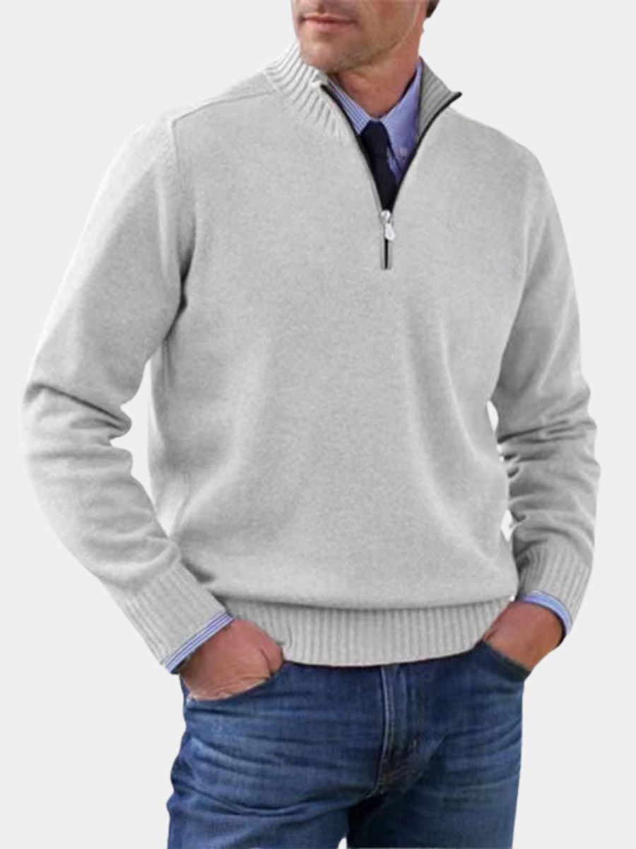 WISEMERE | ELEGANT MEN'S HALF-ZIP SWEATER