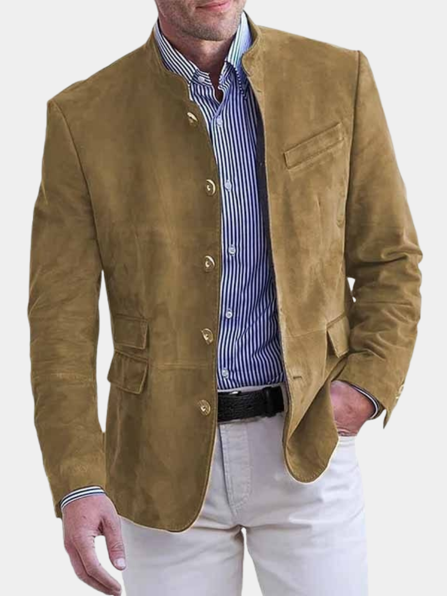 WISEMERE™ | Men's Collar Suede Blazer