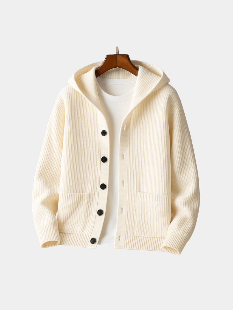 WISEMERE | HOODED CARDIGAN FOR MEN